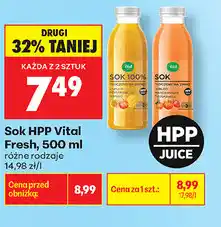 Biedronka Sok HPP Vital Fresh oferta