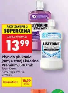 Biedronka Płyn do płukania jamy ustnej Listerine Premium oferta