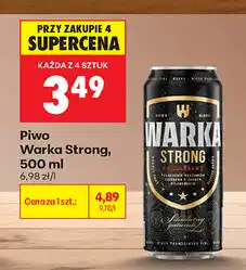 Biedronka Piwo Warka Strong oferta