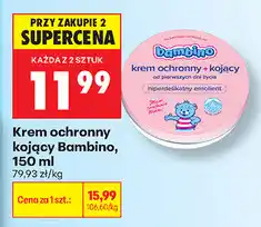Biedronka Krem ochronny kojący Bambino oferta