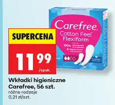 Biedronka Wkładki higieniczne Carefree, 56 szt oferta