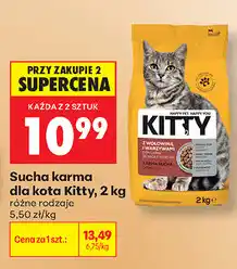 Biedronka Sucha karma dla kota Kitty oferta