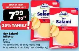 Netto Ser Salami Miletto plastry oferta