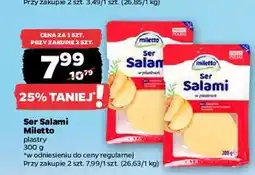 Netto Ser salami plastry Miletto oferta