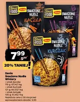 Netto Smażone nudle smak teriyaki Winiary Street Food oferta