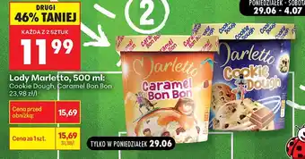 Biedronka Lody Marletto Caramel Bon Bon oferta