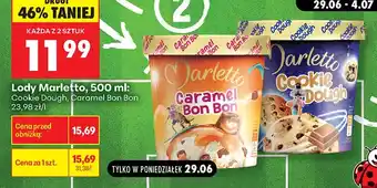 Biedronka Lody Marletto Cookie Dough oferta