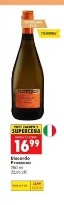 Biedronka Wino musujące Biscardo Prosecco oferta