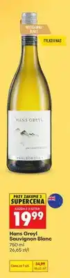 Biedronka Wino białe wytrawne Hans Greyl Sauvignon Blanc oferta