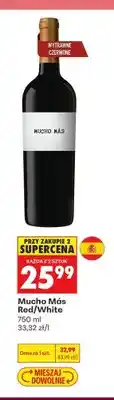 Biedronka Wino wytrawne czerwone Mucho Más Red oferta