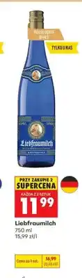 Biedronka Wino półsłodkie białe Palatium Liebfraumilch oferta