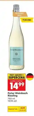 Biedronka Wino półsłodkie białe Peter Weinbach Riesling oferta