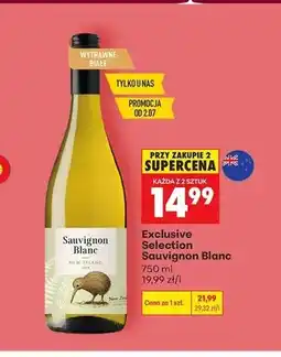 Biedronka Wino białe wytrawne Exclusive Selection Sauvignon Blanc oferta