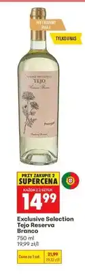 Biedronka Wino białe wytrawne Exclusive Selection Tejo Reserva Branco oferta