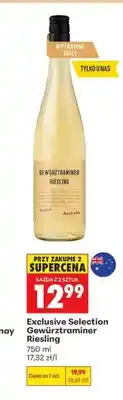 Biedronka Wino wytrawne białe Exclusive Selection Gewürztraminer Riesling oferta