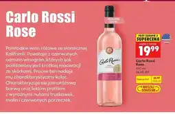 Biedronka Wino półsłodkie różowe Carlo Rossi Rose oferta