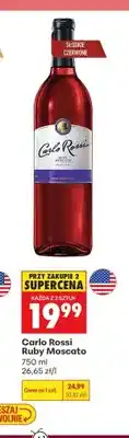 Biedronka Wino słodkie czerwone Carlo Rossi Ruby Moscato oferta