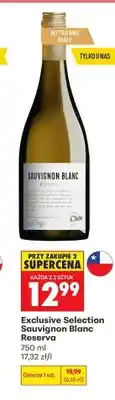 Biedronka Wino białe wytrawne Exclusive Selection Sauvignon Blanc Reserva oferta