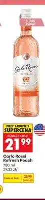 Biedronka Wino słodkie różowe Carlo Rossi Refresh Peach oferta