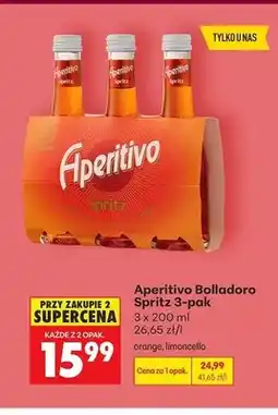 Biedronka Aperitivo Bolladoro Spritz orange 3-pak oferta