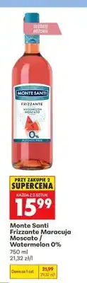 Biedronka Wino bezalkoholowe Monte Santi Frizzante Maracuja Moscato oferta