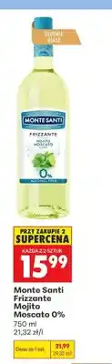 Biedronka Wino bezalkoholowe Monte Santi Frizzante Mojito Moscato oferta