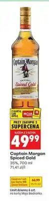 Biedronka Rum Captain Morgan Spiced Gold oferta