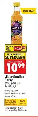 Biedronka Likier Soplica Party wiśnia cytryna oferta