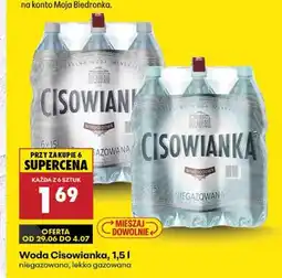 Biedronka Woda Cisowianka niegazowana oferta