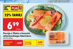 Biedronka Porcje z fileta z łososia atlantyckiego Marinero oferta