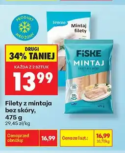 Biedronka Filety z mintaja bez skóry Seacon oferta