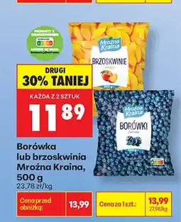 Biedronka Brzoskwinie Mroźna Kraina oferta