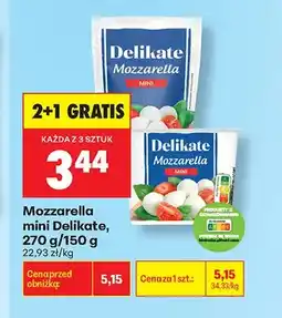 Biedronka Mozzarella mini Delikate oferta