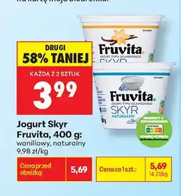 Biedronka Jogurt Skyr Fruvita waniliowy oferta
