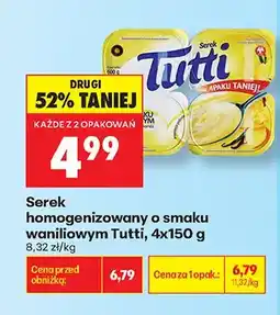 Biedronka Serek homogenizowany Tutti 4-pak oferta