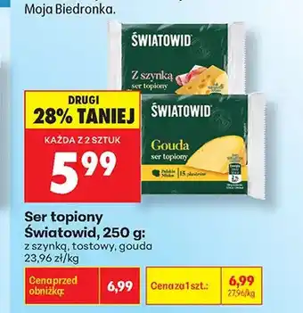 Biedronka Ser topiony Światowid tostowy oferta