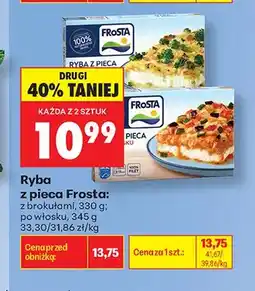 Biedronka Ryba z pieca z brokułami Frosta oferta