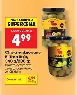 Biedronka Oliwki nadziewane z pastą cytrynową El Toro Rojo oferta