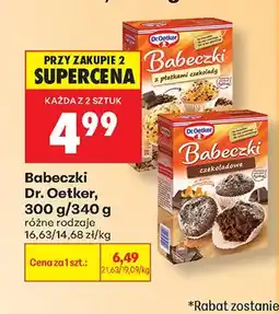 Biedronka Babeczki z płatkami czekolady Dr. Oetker oferta