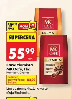 Biedronka Kawa ziarnista MK Café Crema oferta