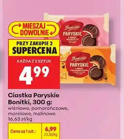 Biedronka Ciastka Paryskie Bonitki o smaku pomarańczowym oferta