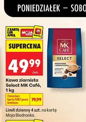Biedronka Kawa ziarnista MK Café Select oferta