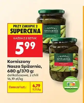 Biedronka Korniszony delikatesowe Nasza Spiżarnia oferta