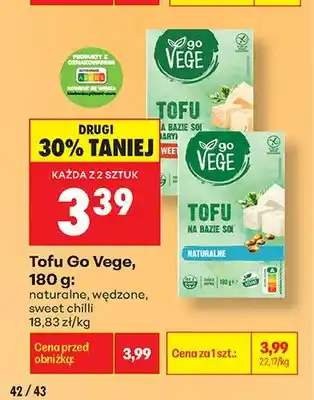 Biedronka Tofu naturalne Go Vege oferta