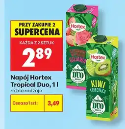 Biedronka Napój Hortex Tropical Duo czerwone winogrono gujawa oferta