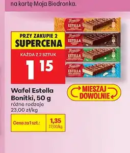 Biedronka Wafel Estella Bonitki o smaku orzechowym oferta