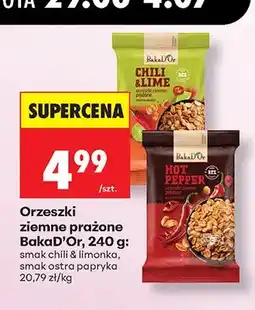 Biedronka Orzeszki ziemne prażone o smaku chili & limonka BakaD'Or oferta