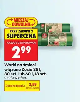 Biedronka Worki na śmieci wiązane Zosia oferta
