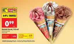 Biedronka Lody Rożek Koral truskawkowy oferta