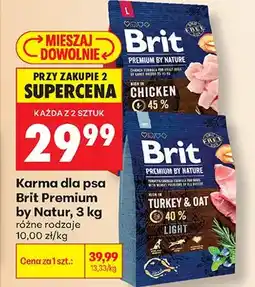 Biedronka Karma dla psa Brit Premium by Nature Chicken oferta